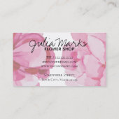 フローラ花屋 名刺 (裏面)