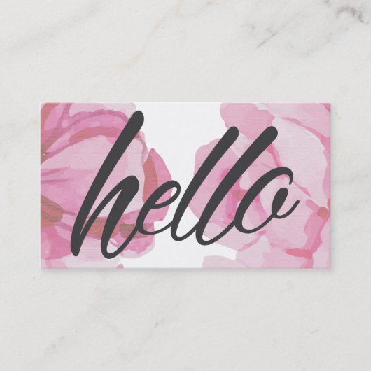 フローラ花屋 名刺 (正面)