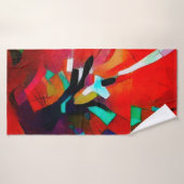 フローラ花束抽象化。バージモダンョン  バスタオル (バスタオル)