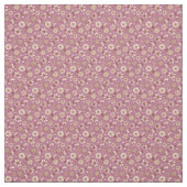 フローラ花模様赤い背景ファブリック ファブリック (見本)