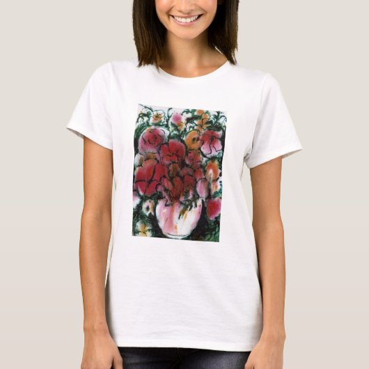 フローラ花瓶 Tシャツ (正面)