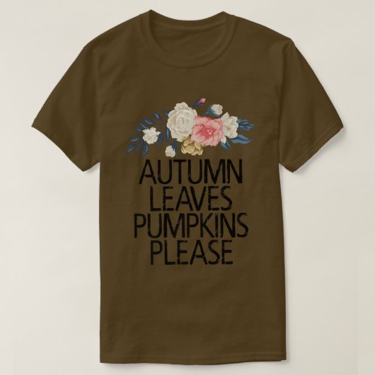 フローラ花紅葉かぼちゃお願い Tシャツ (デザイン正面)