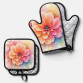 フローラ芸術発表デザイン 鍋つかみ&鍋敷きセット (正面/裏面)