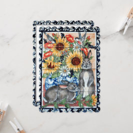 フローラ芸術的うさぎ鳥ひまわり記念日