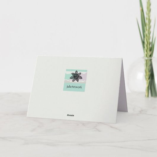 フローラ芸術的パステルマザーズデイカード シーズンカード (裏面)