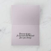 フローラ芸術的パステルマザーズデイカード シーズンカード (内部)