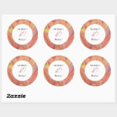 フローラ芸術的フェザーパステルウォーターカラー ラウンドシール (シート)