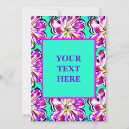 フローラ芸術的ボホウォーター色招待状デザイン 招待状