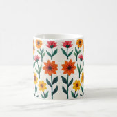 フローラ芸術的マグス コーヒーマグカップ (中央)