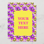 フローラ芸術的防法の水彩模様 招待状 (正面/裏面)