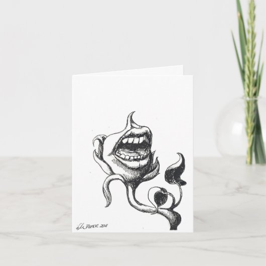 フローラ苦情グリーティングカード カード (正面)