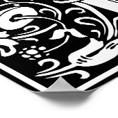 フローラ英字モノグラムI ポスター (角)