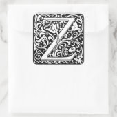 フローラ英字モノグラムM スクエアシール (バッグ)