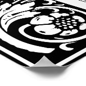 フローラ英字モノグラムY ポスター (角)