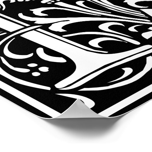 フローラ英字N ポスター (角)