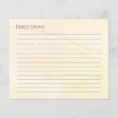 フローラ茶パーティーブライダルシャワーレシピカード (裏面)