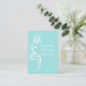 フローラ華美アクア及びホワイト名刺 名刺 (スタンド正面)