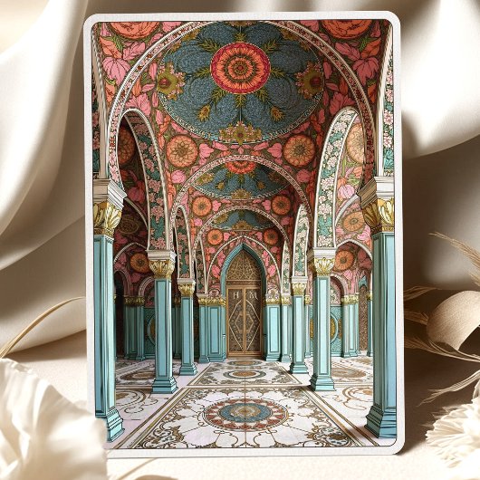 フローラ華美アーチ&ドームイスラム結婚ズ 招待状