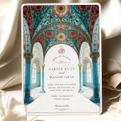 フローラ華美アーチ&ドームイスラム結婚ズ 招待状
