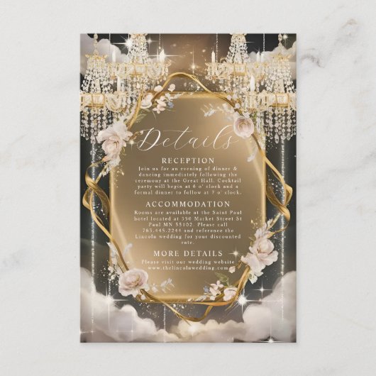 フローラ華美ゴールデンチャンデ結婚リア エンクロージャーカード (正面)