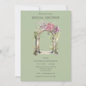 フローラ華美ス結婚アーチセージブライダルシャワー 招待状 (正面)