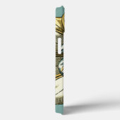 フローラ華美メダリオンライトブルー背景 Case-Mate iPhoneケース (裏面 / 右)