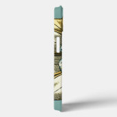 フローラ華美メダリオンライトブルー背景 Case-Mate iPhoneケース (裏面 / 右)