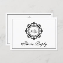 フローラ華美モノグラム白黒結婚ズ