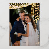 フローラ華美モノグラ結婚ムの感謝の写真 箔シーズンカード (裏面)