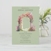 フローラ華美結婚アーチブライダルシャワー 招待状 (スタンド正面)