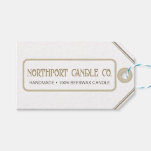 フローラ華美蜜蝋キャンドルラベル ギフトタグ