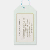 フローラ華美蜜蝋キャンドルラベル ギフトタグ (裏面)