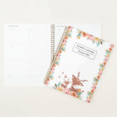 フローラ葉と月と週 プランナー手帳 (ディスプレー)