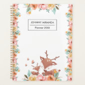 フローラ葉と月と週 プランナー手帳 (正面)