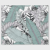 フローラ葉の継ぎ目のない模様 ラッピングペーパー (フラット)