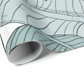 フローラ葉の継ぎ目のない模様 ラッピングペーパー (ロールコーナー)