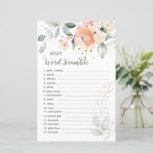 フローラ葉ベビーワードスクランブルゲーム紙シート (スタンド正面)