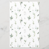 フローラ葉ベビーワードスクランブルゲーム紙シート (裏面)