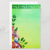 フローラ葉文具 便箋 (正面/裏面)