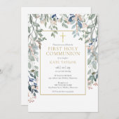 フローラ葉第1聖餐会 招待状 (正面/裏面)