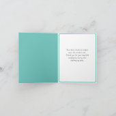 フローラ葬儀お礼メッセージ弔意カード サンキューカード (内部)