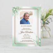 フローラ葬儀アナウンスメントカード 案内状 (スタンド正面)