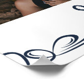 フローラ葬儀ウェルカムサインテンプレート ポスター (角)