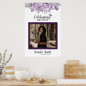 フローラ葬儀ウェルカムサインテンプレート ポスター (キッチン)