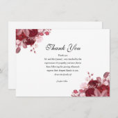 フローラ葬儀サンキューカード サンキューカード (正面/裏面)