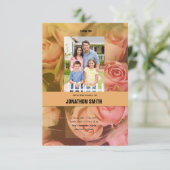 フローラ葬儀サンキューカード 招待状 (スタンド正面)