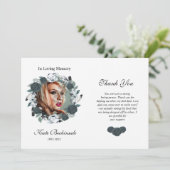 フローラ葬儀サンキューフォトカード サンキューカード (スタンド正面)