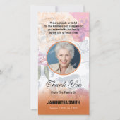 フローラ葬儀サンキューフォトカード サンキューカード (正面)