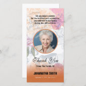 フローラ葬儀サンキューフォトカード サンキューカード (正面/裏面)