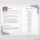 フローラ葬儀プログラムテンプレート (裏面)